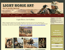 Tablet Screenshot of lighthorseart.com.au
